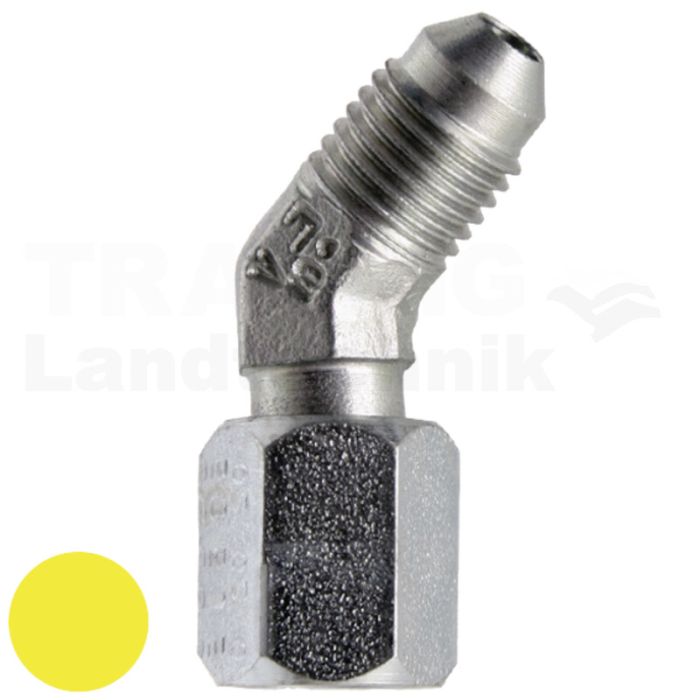 WA 7/16 FS-JIC x 7/16 M-JIC 45°
