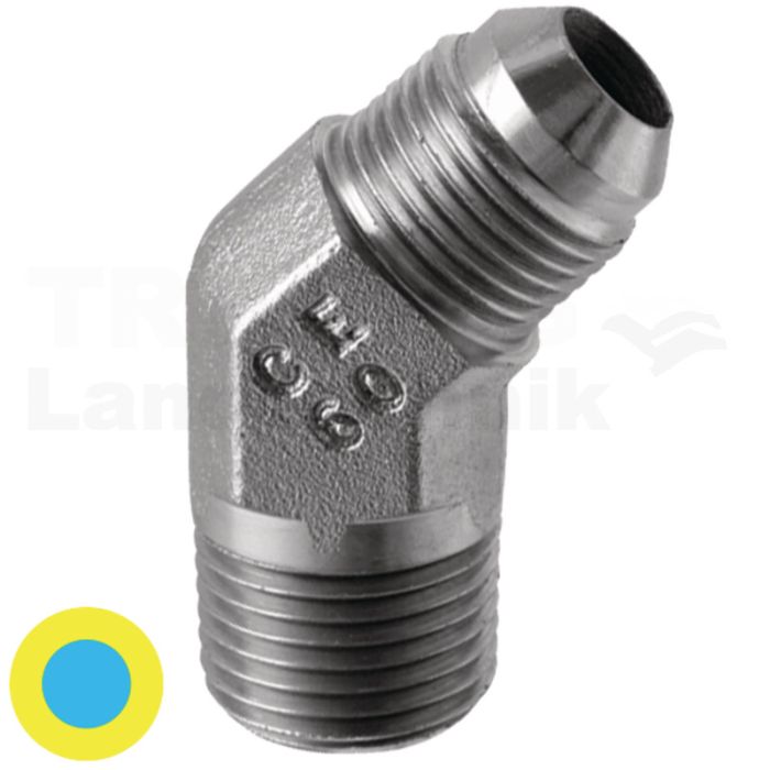 WA 1.5/16 M-JIC x 1 M-NPT 45°
