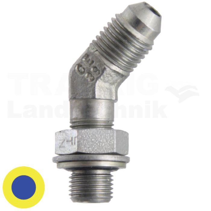 WAE 1.5/16 M-JIC x 1 M-BSP-WD 45°