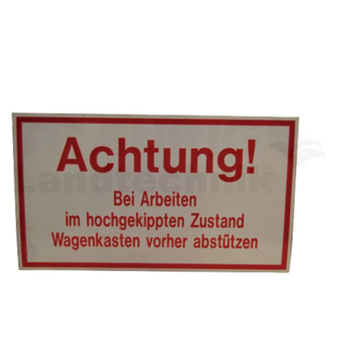 Warnschild Warnschild