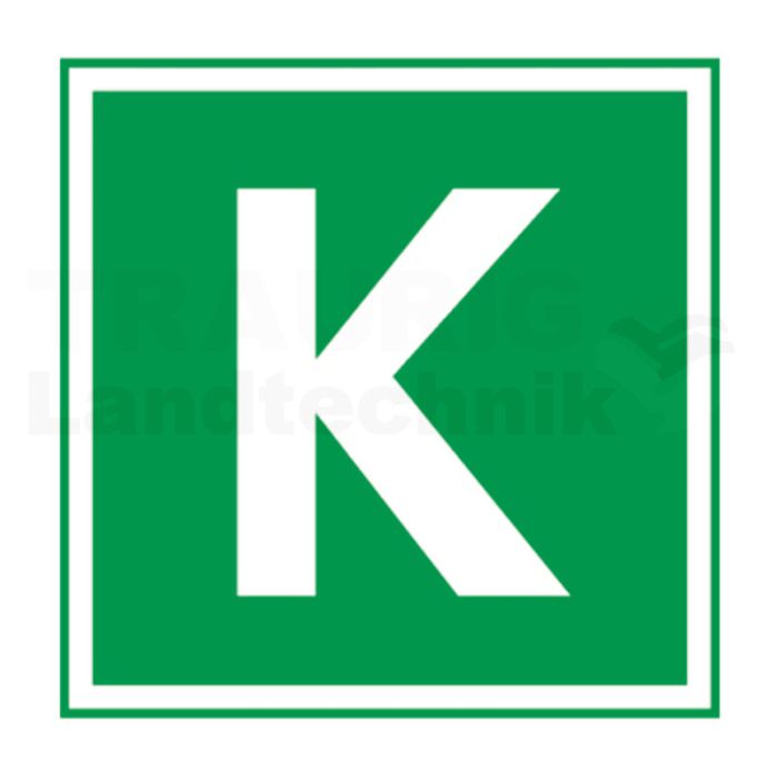 Schild K'' selbstklebend''