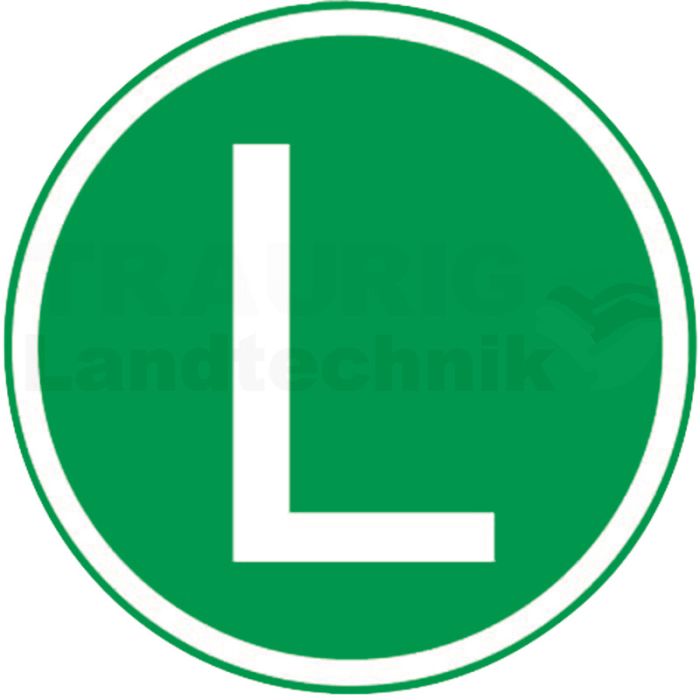 Schild ''lärmarm'' L, Grund grün