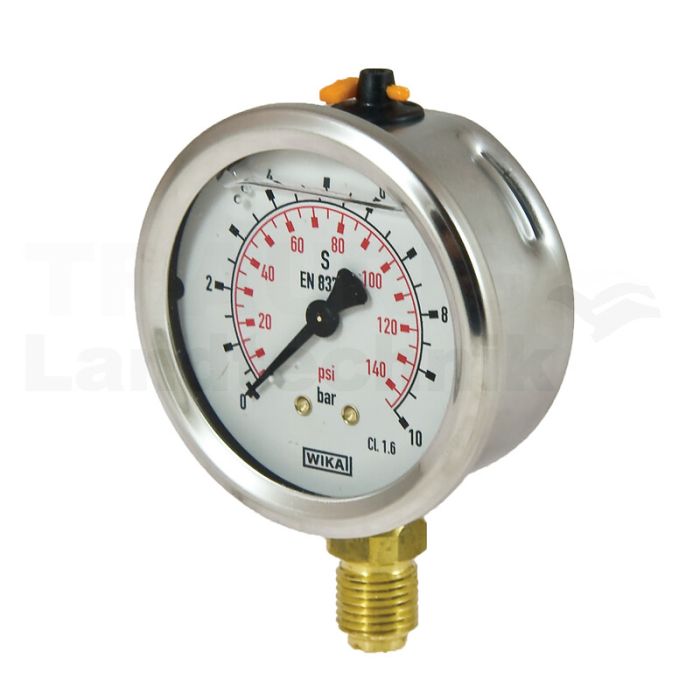Manometer 10 bar Ø63mm - 1/4"