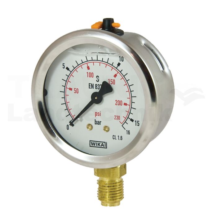 Manometer 16 bar Ø63mm - 1/4"