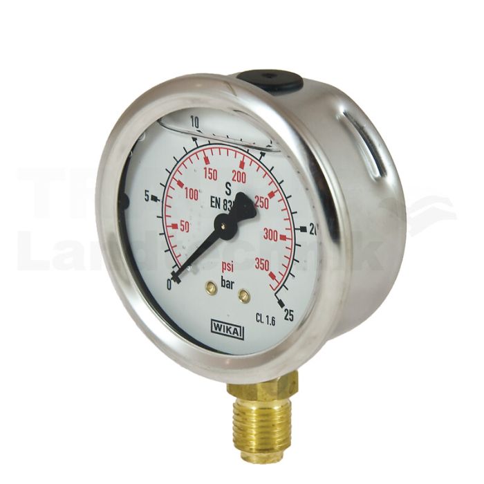 Manometer 25 bar Ø63mm - 1/4"