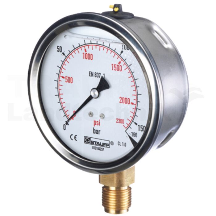 Manometer 160 bar Ø100mm-1/2"