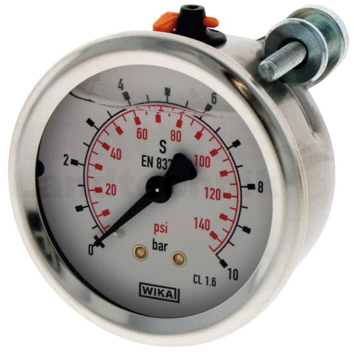 Manometer 25 bar Ø63mm - 1/4"