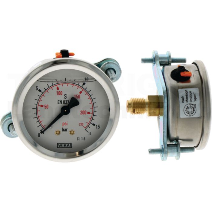 Manometer 16 bar Ø63mm - 1/4"