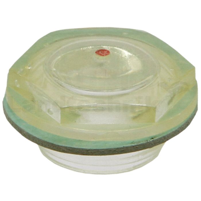 Schauglas Kunststoff 1"