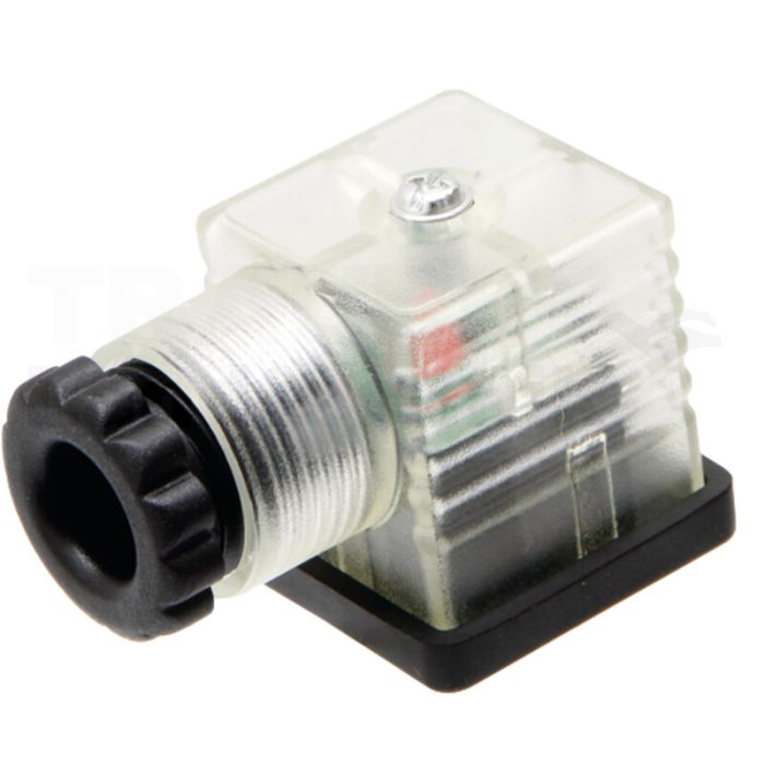 Stecker H 3-polig mit LED 12V-24V DC