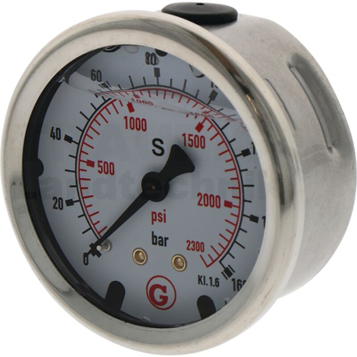 Manometer HA. 160 bar Ø63mm - 1/4"