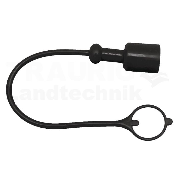 TF12 Staubkappe Stecker PVC DN12 Schwarz