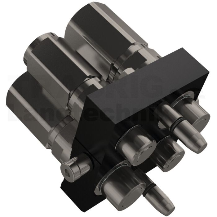 P510G Stecker IG 2x 1/2"- 2x 3/4" BSP