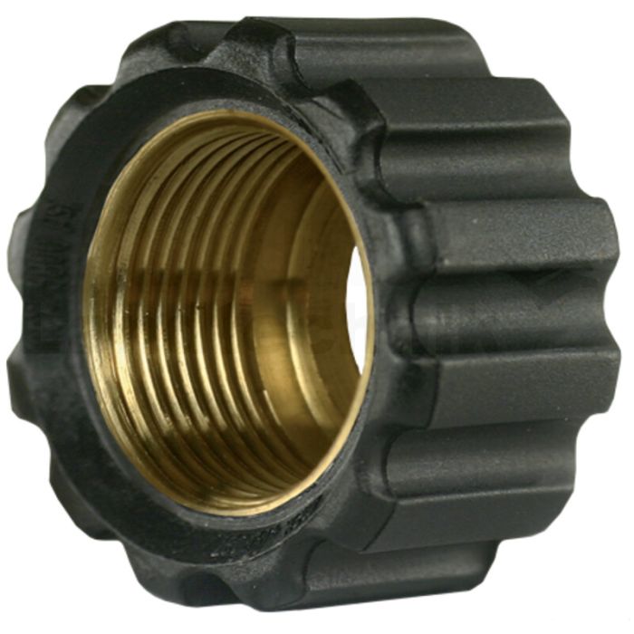 Überwurfmutter 22x1,5 17,3 mm Schwarz