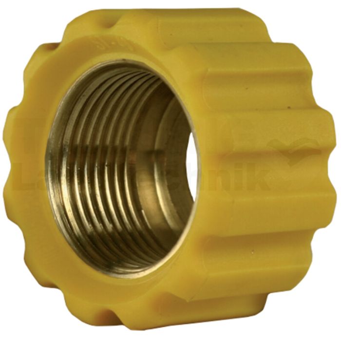 Überwurfmutter 22x1,5 16,4 mm Gelb