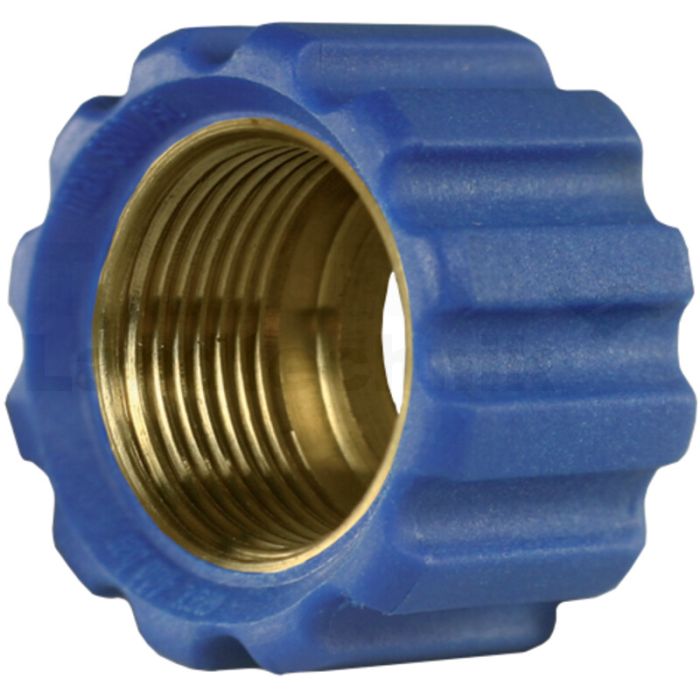 Überwurfmutter 22x1,5 16,4 mm Blau