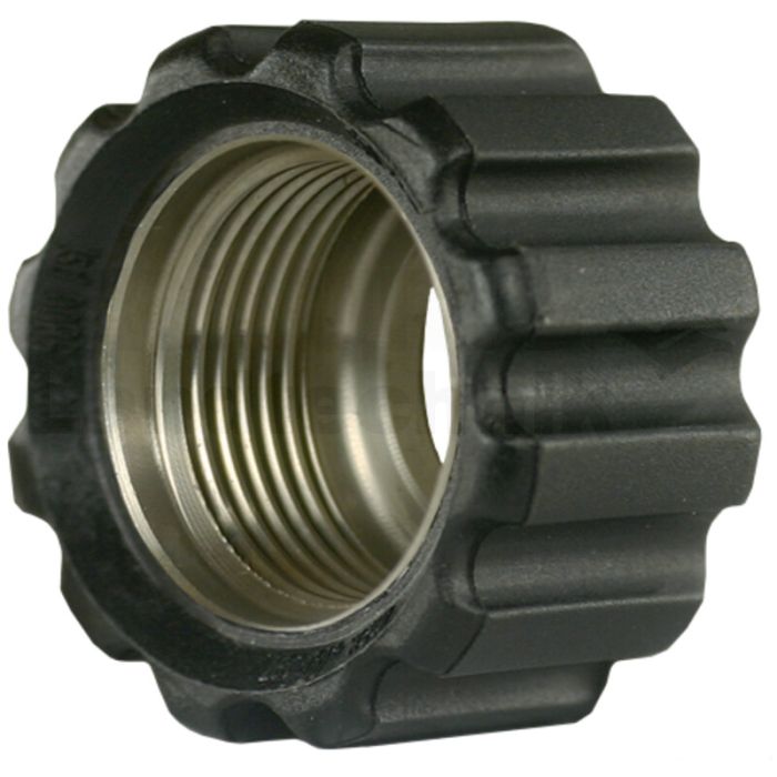Überwurfmutter 22x1,5 16,4 mm Schwarz VA