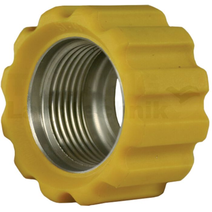 Überwurfmutter 22x1,5 16,4 mm Gelb VA