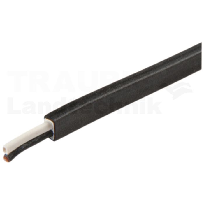 PUR-Flachkabel/P&R 200m/ braun-weiss