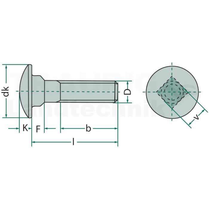 Schlossschraube M10x40 DIN 603