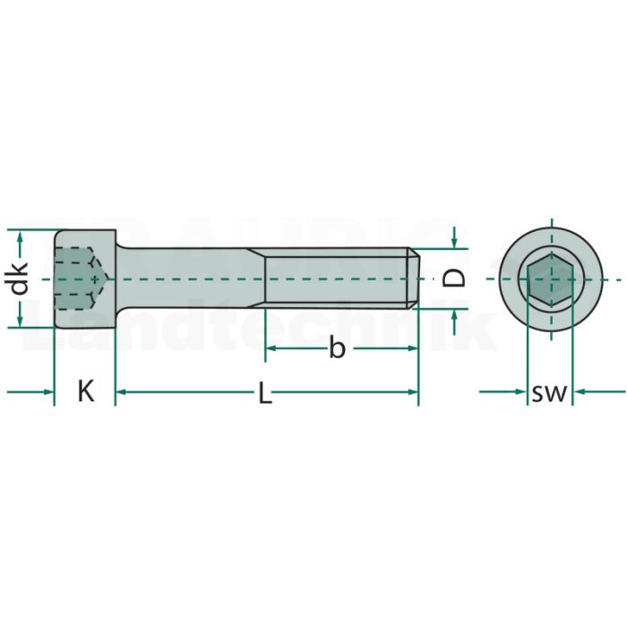 VPE50 Zylinderschraube M12x120 DIN 912 VPE50 Zylinderschraube M12x120 DIN 912