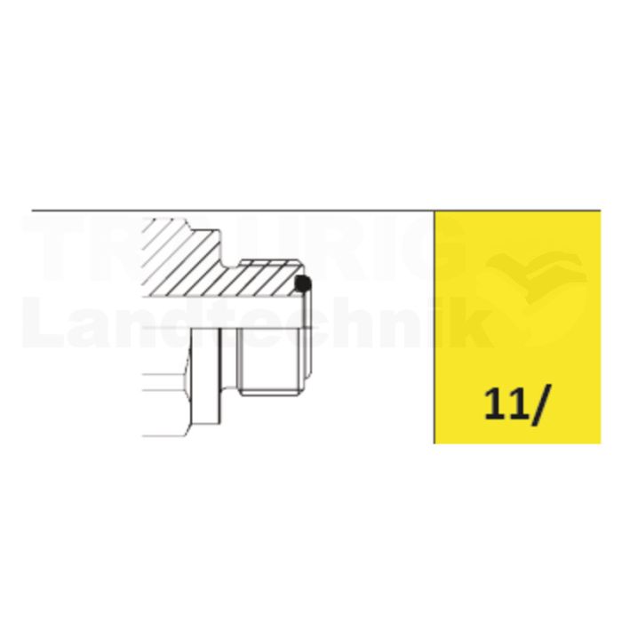 CVV16 Muffe AG 1.11/16" ORFS