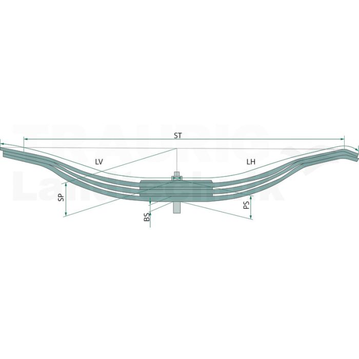 Parabelfeder LK 1600/80 PT