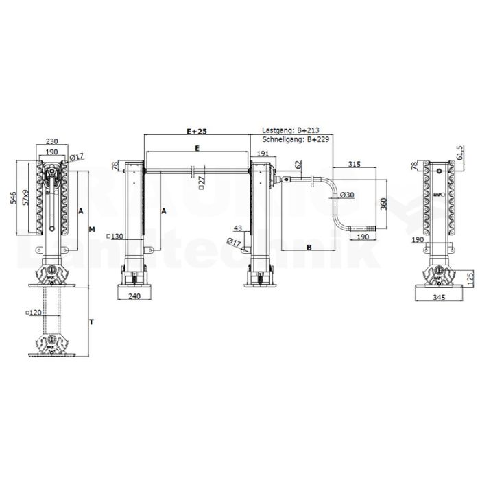 Stuetzwindensatz Hercules 03389007100
