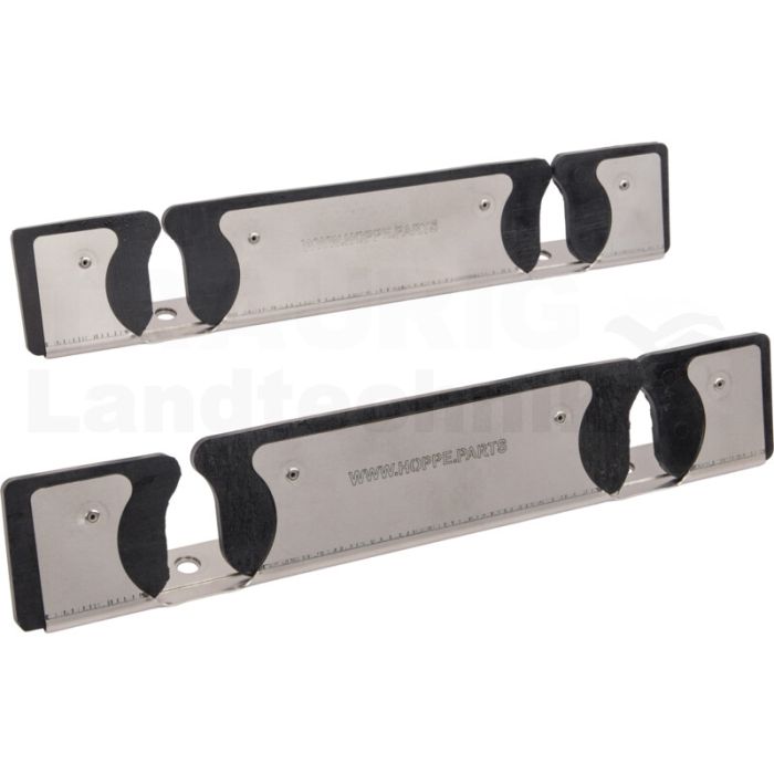 Doppelstielhalter - Edelstahl - Doppelstielhalter - Edelstahl -