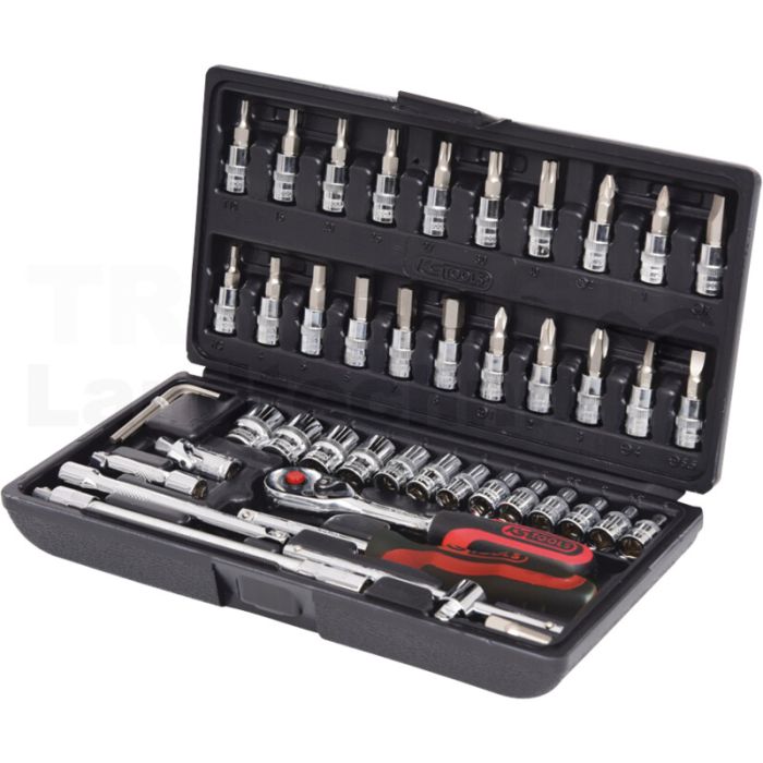 1/4" CHROME+ Steckschlüssel-Satz,48-tlg.