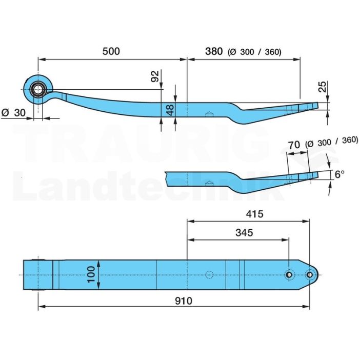 Blattfeder SL-500/380L6 K_25SGS1 x 48