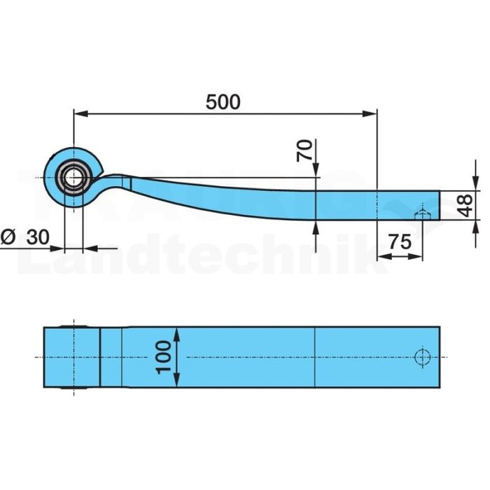 Blattfeder Sl-500/Sgs1X48 H= 48