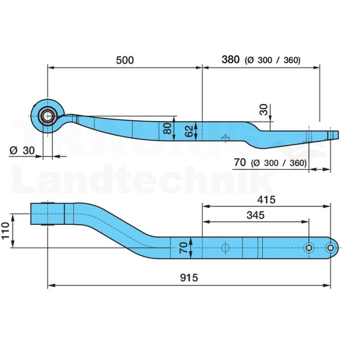 Blattfeder 7AL-500/3803D110K_30SGS1 x 62