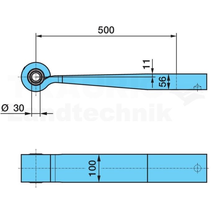 Blattfeder Ot-500/108, Sgs1X57 H= 56