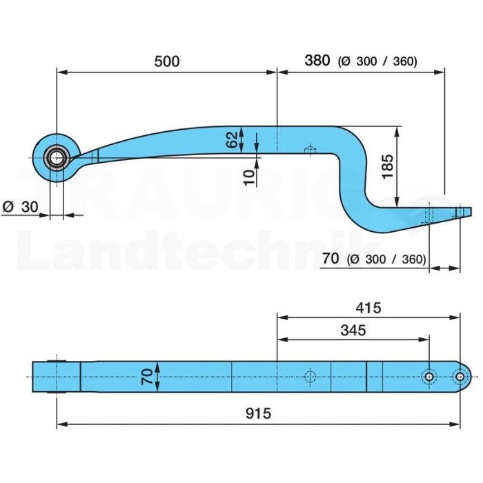 Blattfeder 7ALMT500/ 380