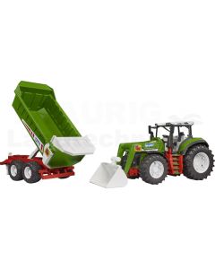 Traktor mit Frontlader und Kipper