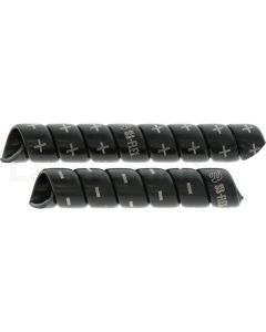 Spirals Flex Kennzeig. Schwarz +/-