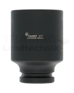 3/4" Sechskant-Kraft-Stecknuss,lang,46mm