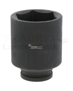 3/4" Sechskant-Kraft-Stecknuss,lang,60mm