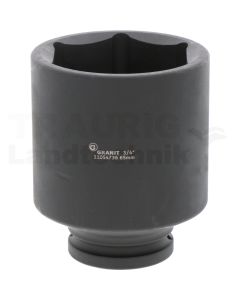3/4" Sechskant-Kraft-Stecknuss,lang,65mm