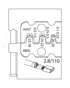 Modul-Einsatz für Flachsteckhülsen 2,8