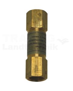 Thermostat hinterm Regler  