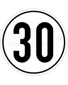 Geschwindigkeitsschild 30 km/h