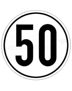 Geschwindigkeitsschild 50 km/h