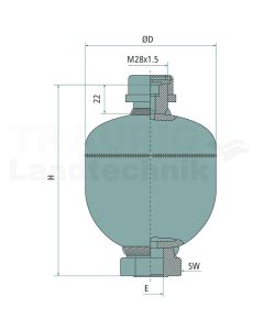 Membranspeicher MBSP 2,8-250 3/4" ECO