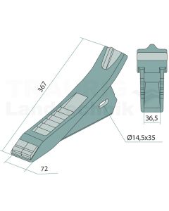 Scharspitze Hartmetall