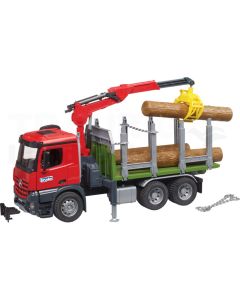MB Arocs Holztransport-LKW mit Ladekran