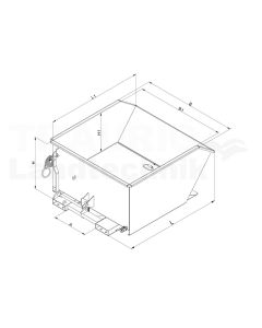 Spänebehälter 1000 Liter