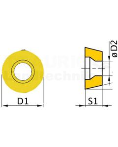 Schneidplatten "RNMG 1003 MO" 5 Stück