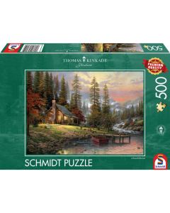 Puzzle 500 Teile Haus in den Bergen